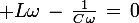 \large L\omega\,-\,\frac{1}{C\,\omega}\,=\,0