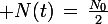 \large N(t)\,=\,\frac{N_0}{2}
