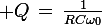 \large Q\,=\,\frac{1}{RC\omega_0}