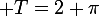\large T=2 \pi&nbsp;&nbsp;\sqrt{ \dfrac{\lambda}{g} } 