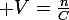 \large V=\frac{n}{C}