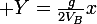 \large Y=\frac{g}{2V_{B}}x