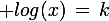 \large log(x)\,=\,k