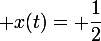 \large x(t)= \dfrac{1}{2}\;a\;t^2 