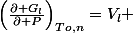 \left(\frac{\partial G_{l}}{\partial P}\right)_{To,n}=V_{l} 