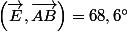 \left(\overrightarrow{E},\overrightarrow{AB}\right)=68,6{^\circ}