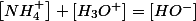 \left[NH_{4}^{+}\right]+\left[H_{3}O^{+}\right]=\left[HO^{-}\right]
