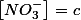\left[NO_{3}^{-}\right]=c