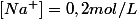 \left[Na^{+}\right]=0,2mol/L
