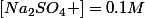 \left[Na_{2}SO_{4} \right]=0.1M