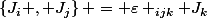 \left\{J_{i} , J_{j}\right\} = \varepsilon _{ijk} J_{k}