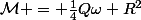 \mathcal{M} = \frac{1}{4}Q\omega R^2