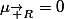 \mu_{\vec R}=0