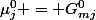 \mu_j^0 = G^0_{mj}