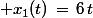\normalsize x_{1}(t)\,=\,6\,t
