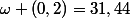\omega (0,2)=31,44