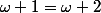 \omega 1=\omega 2