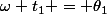 \omega t_1 = \theta_1