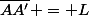 \overline{AA'} = L