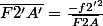\overline{F2'A'}=\frac{-f2'^{2}}{\overline{F2A}}