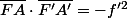 \overline{FA}\cdot\overline{F'A'}=-f'^{2}