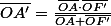 \overline{OA'}=\frac{\overline{OA}\cdot\overline{OF'}}{\overline{OA}+\overline{OF'}}