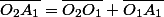 \overline{O_{2}A_{1}}=\overline{O_{2}O_{1}}+\overline{O_{1}A_{1}}
