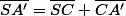 \overline{SA'}=\overline{SC}+\overline{CA'}
