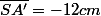 \overline{SA'}=-12cm