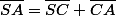 \overline{SA}=\overline{SC}+\overline{CA}