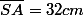 \overline{SA}=32cm