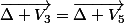 \overrightarrow{\Delta V_{3}}=\overrightarrow{\Delta V_{5}}