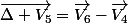 \overrightarrow{\Delta V_{5}}=\overrightarrow{V_{6}}-\overrightarrow{V_{4}}