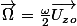 \overrightarrow{\Omega}=\frac{\omega}{2}\overrightarrow{U_{zo}}