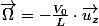 \overrightarrow{\Omega}=-\frac{V_{0}}{L}\cdot\overrightarrow{u_{z}}