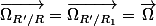 \overrightarrow{\Omega_{R'/R}}=\overrightarrow{\Omega_{R'/R_{1}}}=\overrightarrow{\Omega}