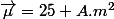 \overrightarrow{\mu}=25 A.m^{2}
