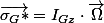 \overrightarrow{\sigma_{G}*}=I_{Gz}\cdot\overrightarrow{\Omega}