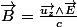 \overrightarrow{B}=\frac{\overrightarrow{u_{z}}\wedge\overrightarrow{E}}{c}