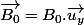 \overrightarrow{B_{0}}=B_{0}.\overrightarrow{u_{y}}