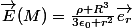 \overrightarrow{E}(M)=\frac{\rho R^3}{3\epsilon_0 r^2}\overrightarrow{e_r}