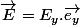 \overrightarrow{E}=E_{y}.\overrightarrow{e_{y}}