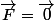 \overrightarrow{F}=\overrightarrow{0}