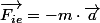 \overrightarrow{F_{ie}}=-m\cdot\overrightarrow{a}