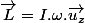 \overrightarrow{L}=I.\omega.\overrightarrow{u_{z}}