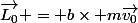 \overrightarrow{L_{0}} = b\times m\overrightarrow{v_{0}}
