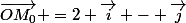 \overrightarrow{OM_0} =2 \overrightarrow{i} - \overrightarrow{j}