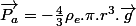 \overrightarrow{P_{a}}=-\frac{4}{3}\rho_{e}.\pi.r^{3}.\overrightarrow{g}