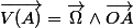 \overrightarrow{V(A)}=\overrightarrow{\Omega}\wedge\overrightarrow{OA}