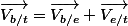 \overrightarrow{V_{b/t}}=\overrightarrow{V_{b/e}}+\overrightarrow{V_{e/t}}